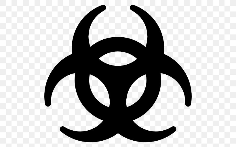 Biological Hazard Symbol, PNG, 512x512px, Biological Hazard, Artwork, Biological Warfare, Black And White, Hazard Download Free