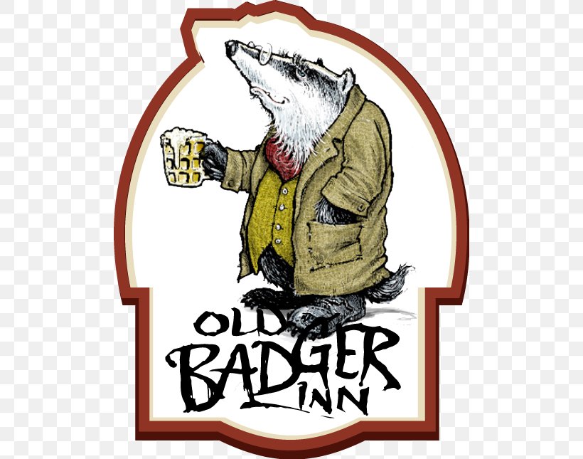 The Old Badger Inn Pub Beer, PNG, 500x645px, Pub, Animal, Art, Badger, Beer Download Free