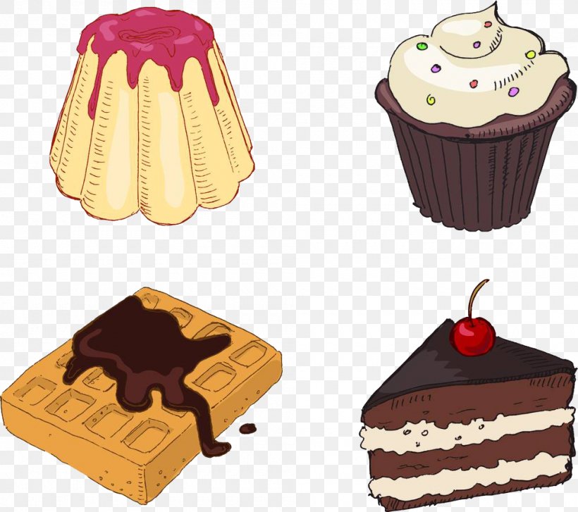 4 Cakes, PNG, 1000x887px, Waffle, Baking, Cake, Chocolate, Chocolate Cake Download Free