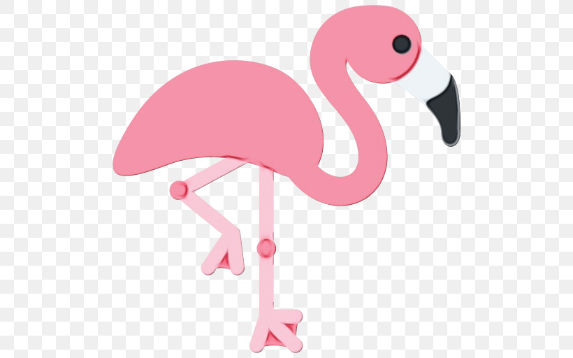Flamingo M Pink M Animal Figurine Beak Meter, PNG, 512x512px, Watercolor, Animal Figurine, Beak, Biology, Flamingo M Download Free