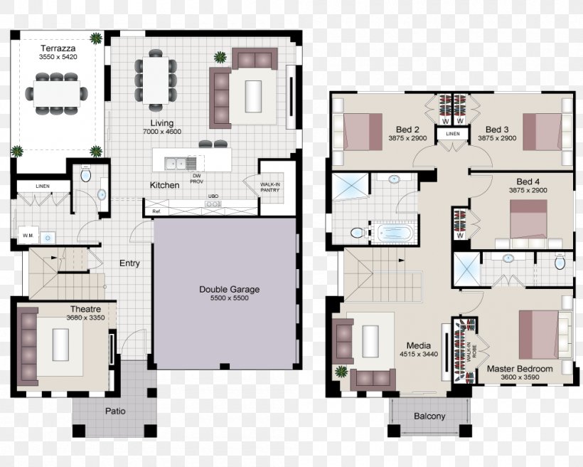 Floor Plan House Plan, PNG, 1000x800px, Floor Plan, Area, Balcony, Bedroom, Courtyard Download Free