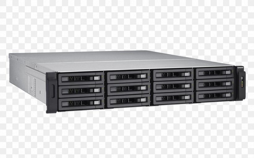 QNAP TVS-EC1280U-SAS-RP Network Storage Systems QNAP TS-EC1280U-R2 Serial ATA Data Storage, PNG, 1800x1125px, 10 Gigabit Ethernet, Qnap Tvsec1280usasrp, Computer Component, Data Storage, Data Storage Device Download Free