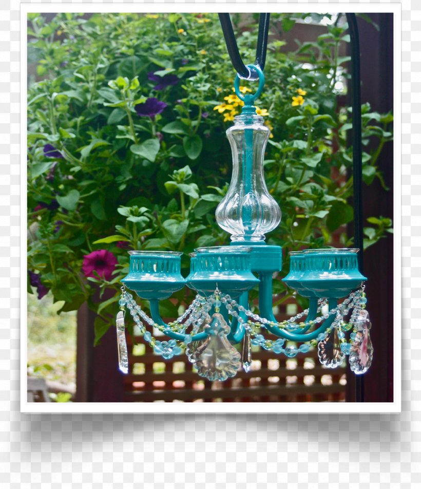Chandelier Garden Patio Deck Glass, PNG, 933x1084px, Chandelier, Battery, Beadwork, Candle, Cobalt Blue Download Free