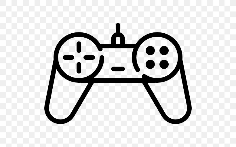Joystick Xbox 360 Controller Game Controllers Video Game Consoles, PNG, 512x512px, Joystick, Area, Black And White, Game, Game Controllers Download Free