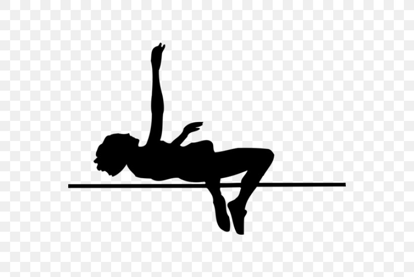 Track & Field High Jump Jumping Athlete Long Jump, PNG, 550x550px, Track Field, Arm, Athlete, Balance, Black Download Free