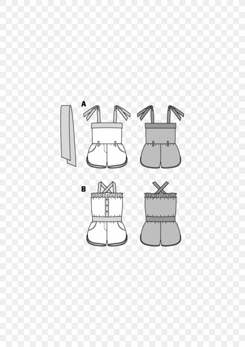 Clothing Burda Style White Overall, PNG, 915x1295px, Clothing, Black, Black And White, Burda Style, Cross Download Free