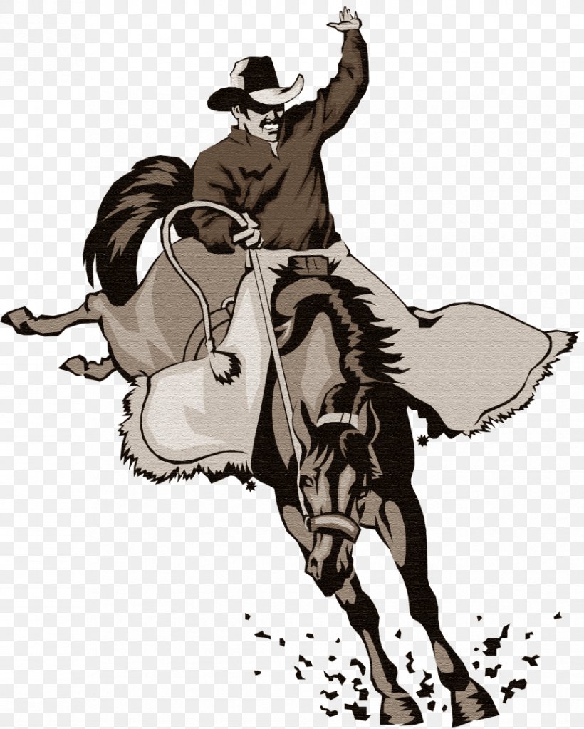 Bucking Bronco Equestrian Rodeo Clip Art, PNG, 865x1080px, Bucking, Art, Black And White, Bridle, Bronc Riding Download Free