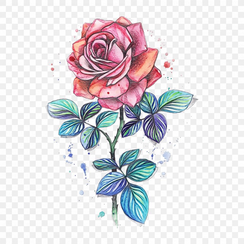Garden Roses Abziehtattoo Sketch Floral Design, PNG, 2000x2000px, Garden Roses, Abziehtattoo, Body Art, Botany, Drawing Download Free