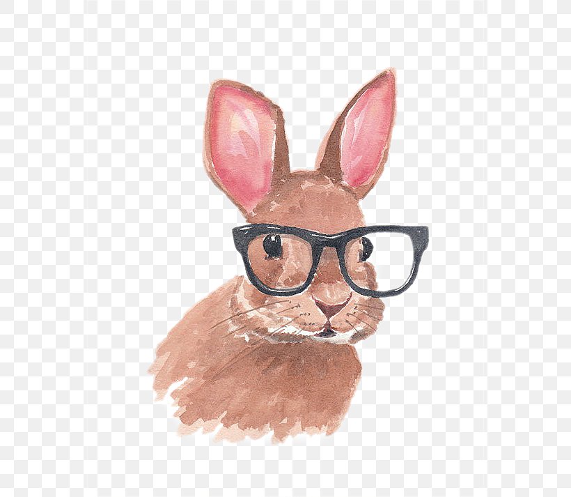Lionhead Rabbit Easter Bunny Glasses Drawing, PNG, 570x713px, Lionhead Rabbit, Art, Clothing, Cuteness, Drawing Download Free
