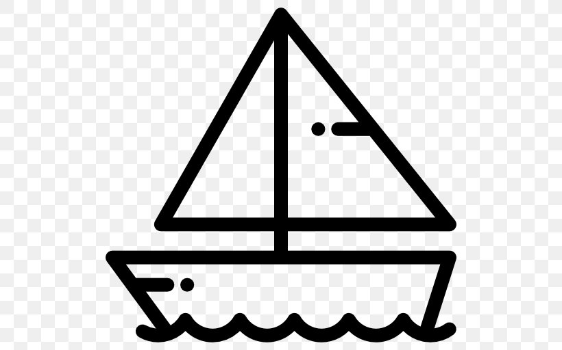 Sailing Icon, PNG, 512x512px, Drawing, Area, Black And White, Boat, Pictogram Download Free