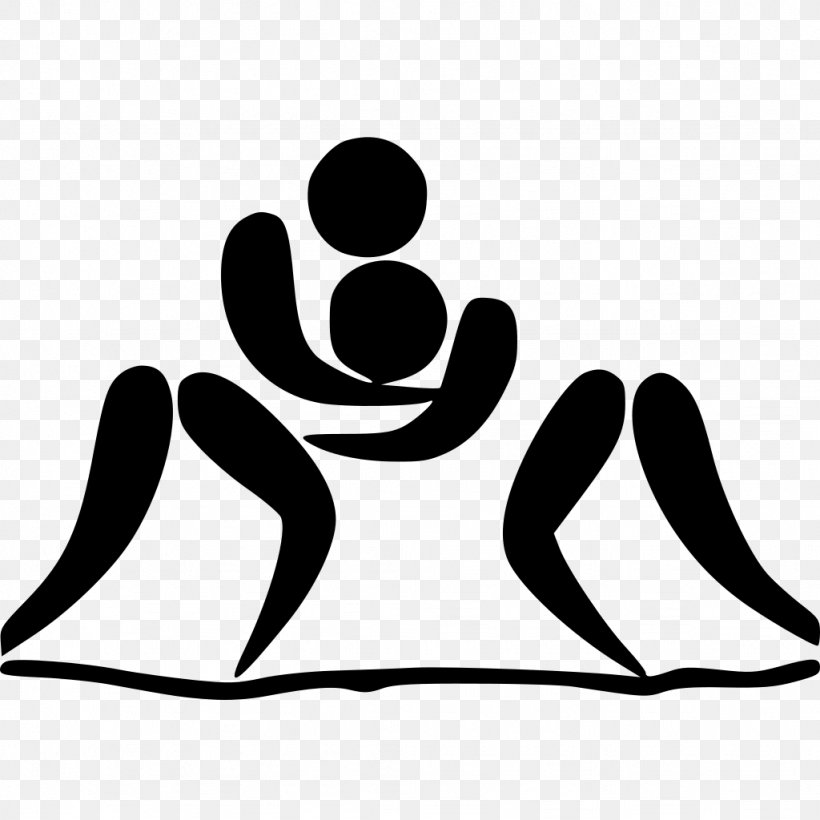 Summer Olympic Games Wrestling At The Summer Olympics Professional Wrestling, PNG, 1024x1024px, Summer Olympic Games, Artwork, Black, Black And White, Grecoroman Wrestling Download Free