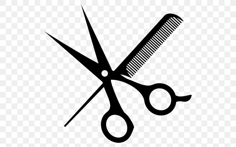 Scissor - Comb Scissors Hairdresser Clip Art PNG