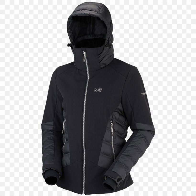 Hoodie Jacket Gore-Tex Coat T-shirt, PNG, 1000x1000px, Hoodie, Black, Clothing, Coat, Goretex Download Free