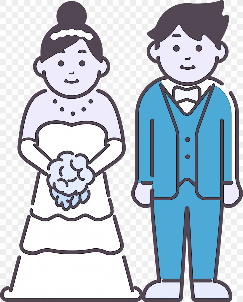 Wedding Bride, PNG, 2413x3000px, Wedding, Behavior, Bride, Cartoon, Clothing Download Free