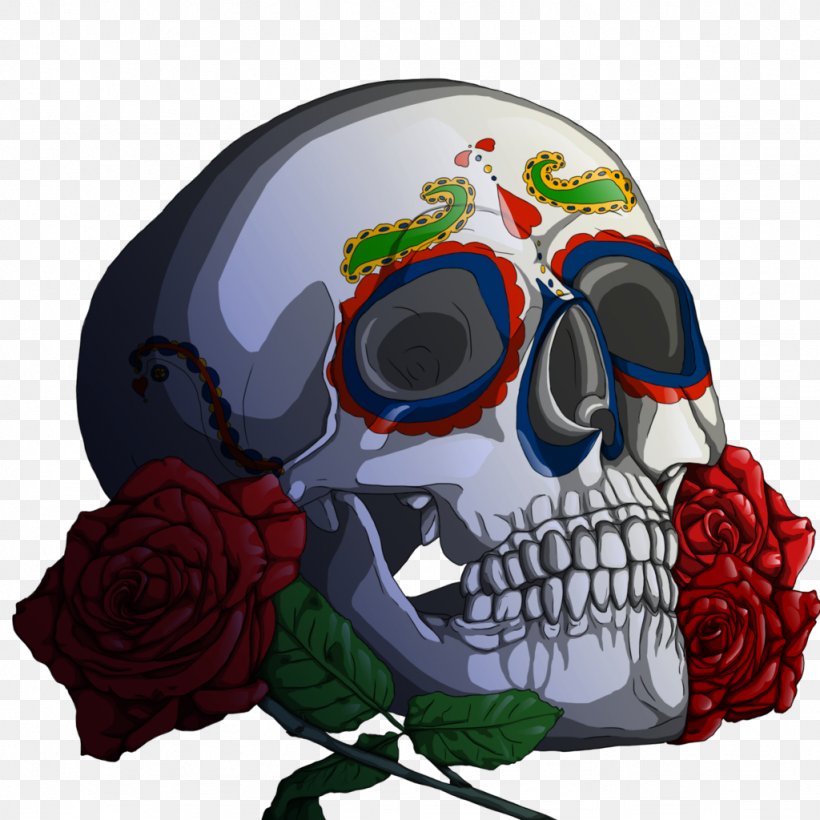 Calavera Human Skull Symbolism Day Of The Dead Death, PNG, 1024x1024px, Calavera, Art, Bone, Day Of The Dead, Death Download Free