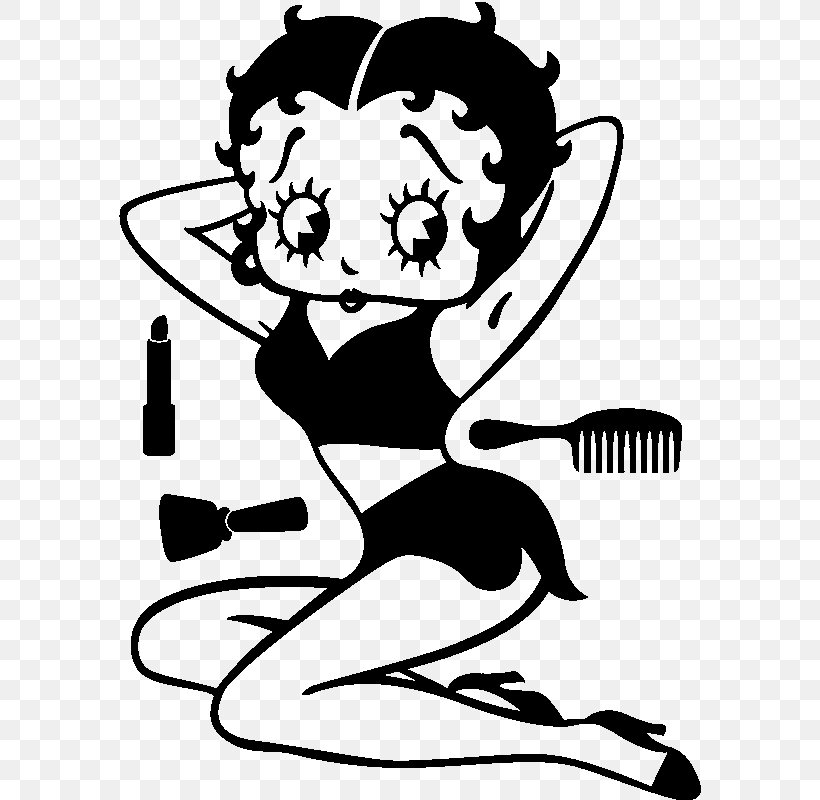Thumb Betty Boop Line Art Clip Art, PNG, 800x800px, Watercolor, Cartoon, Flower, Frame, Heart Download Free