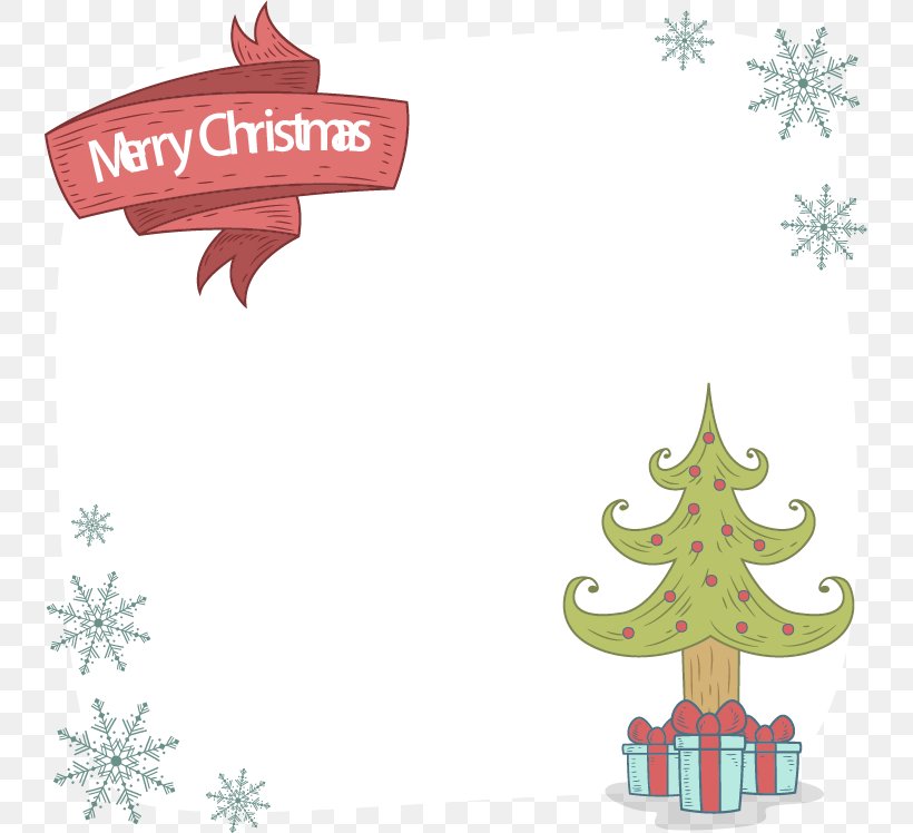 Christmas Tree Snowflake Computer File, PNG, 739x748px, Snowflake, Border, Christmas, Christmas Decoration, Christmas Ornament Download Free