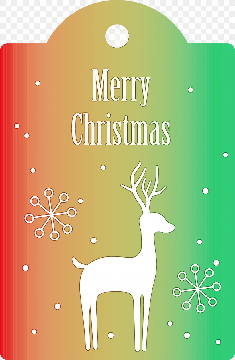 Reindeer, PNG, 1958x2999px, Merry Christmas, Antler, Biology, Deer, Green Download Free