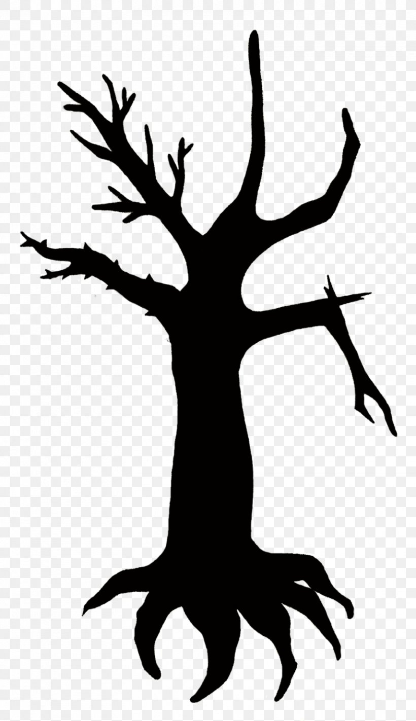 Silhouette Tree Root Clip Art Png 855x1483px Silhouette Antler