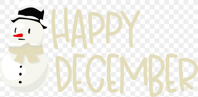 Snowman, PNG, 2999x1481px, Happy December, Cartoon, Character, December, Happiness Download Free