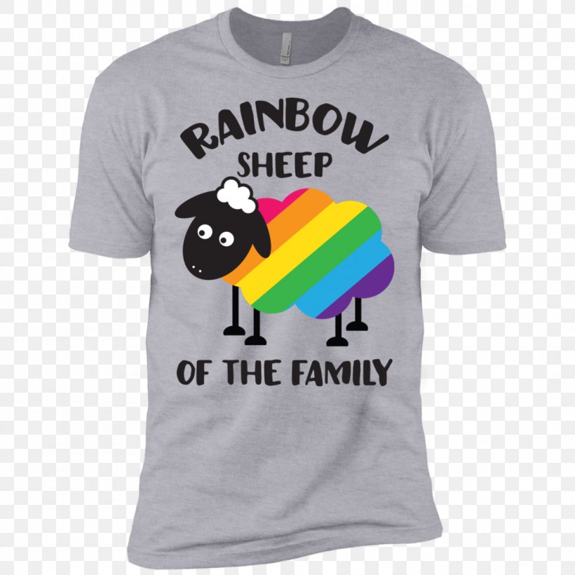 T-shirt Hoodie Sheep Rainbow Flag LGBT, PNG, 1155x1155px, Watercolor, Cartoon, Flower, Frame, Heart Download Free