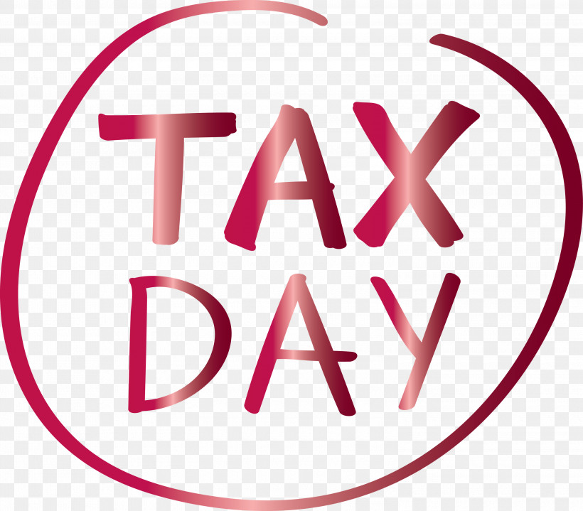 Tax Day, PNG, 3000x2632px, Tax Day, Line, Logo, Magenta, Pink Download Free