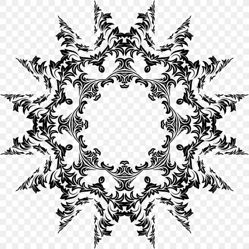 Ornament Clip Art, PNG, 2320x2320px, Ornament, Black And White, Computer Graphics, Decorative Arts, Flower Download Free