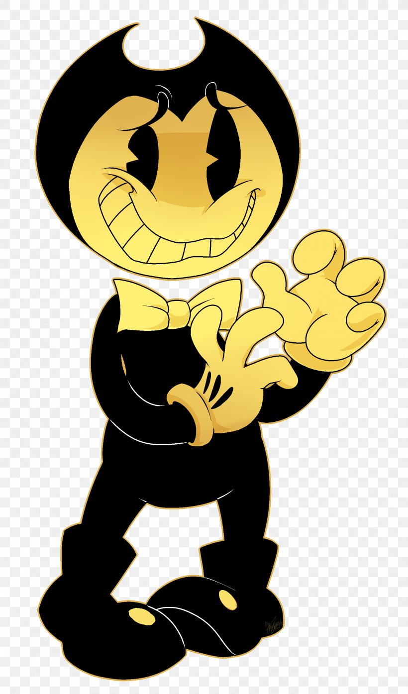 Bendy And The Ink Machine Fan Art Drawing, PNG, 1785x3037px, Watercolor, Cartoon, Flower, Frame, Heart Download Free