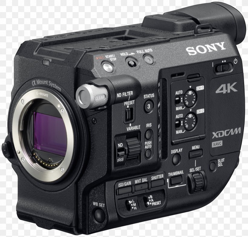 Sony XDCAM PXW-FS5 Super 35 Camera 4K Resolution, PNG, 1200x1148px, 4k Resolution, Super 35, Active Pixel Sensor, Camera, Camera Accessory Download Free