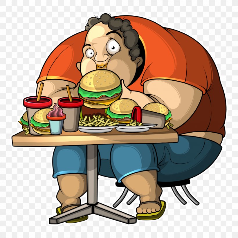 Obesity Eating Illustration, PNG, 1000x1000px, Obesity, Appetite