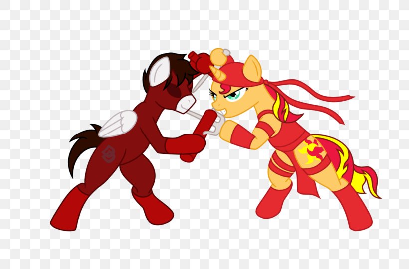 Pony Daredevil Elektra Sunset Shimmer Foggy Nelson, PNG, 720x540px, Pony, Art, Carnivoran, Cartoon, Daredevil Download Free