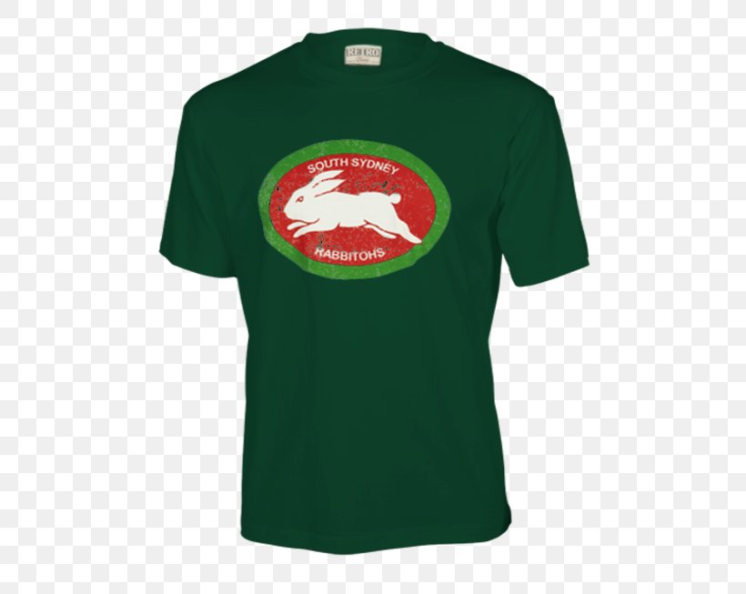 T-shirt South Sydney Rabbitohs Bluza Sleeve, PNG, 550x653px, Tshirt, Active Shirt, Bluza, Brand, Green Download Free