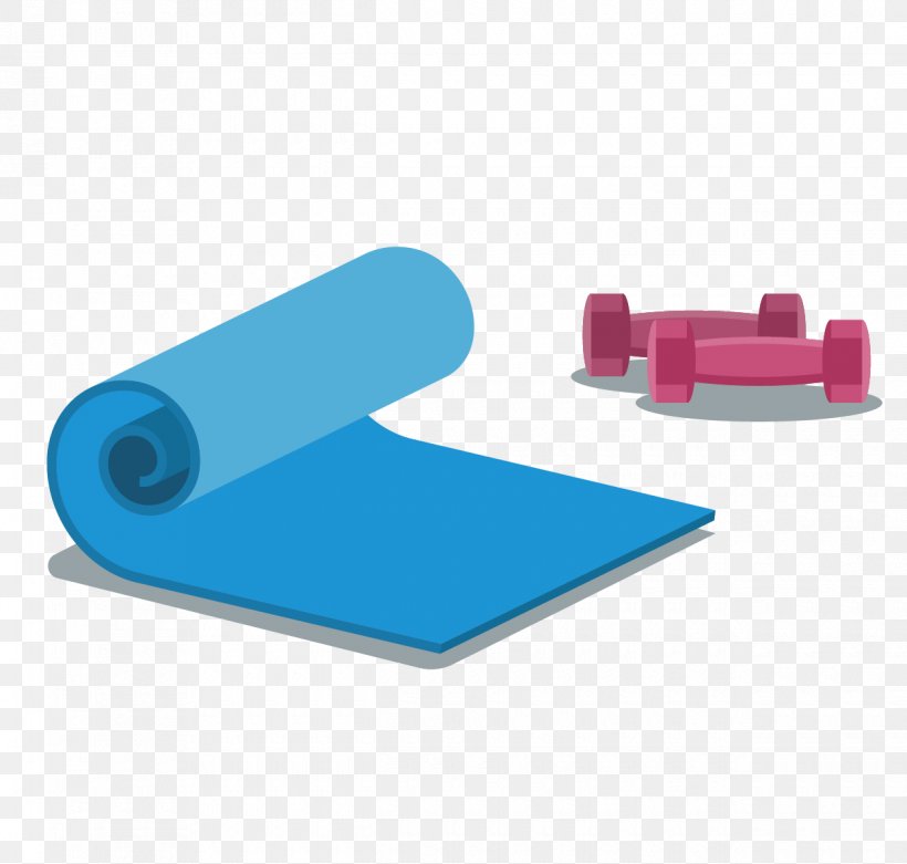 Yoga Mat Dumbbell, PNG, 1240x1182px, Yoga Mat, Blue, Designer, Dumbbell, Mat Download Free