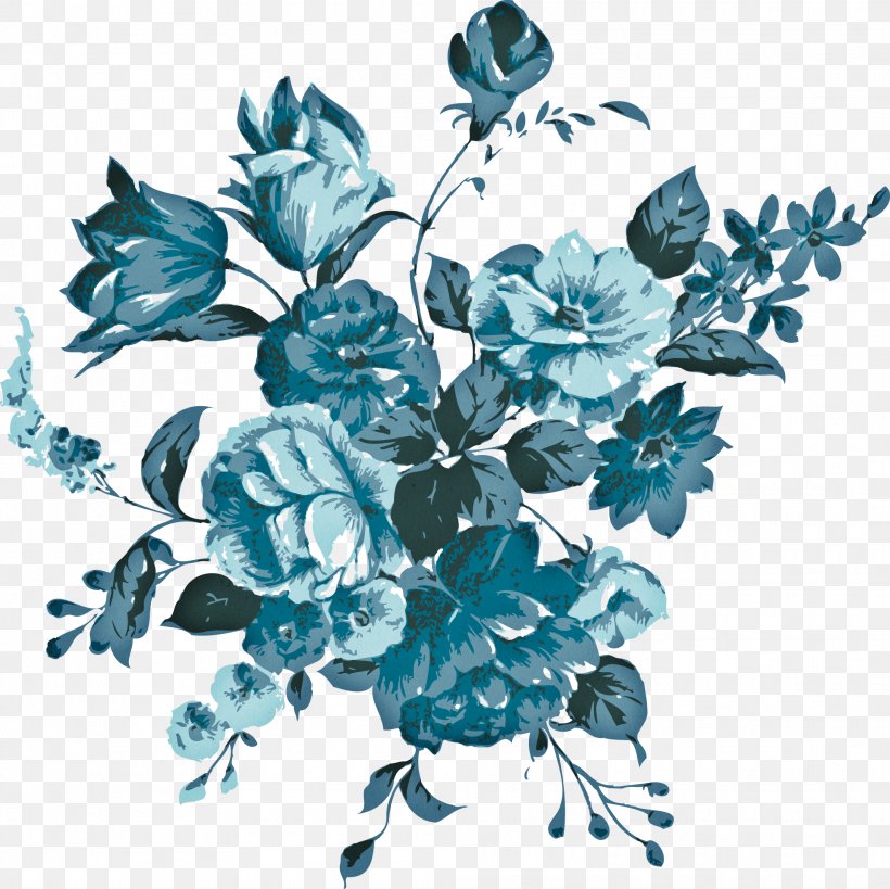 Flower Floral Design Clip Art, PNG, 1970x1968px, Flower, Blue, Branch, Cdr, Cut Flowers Download Free