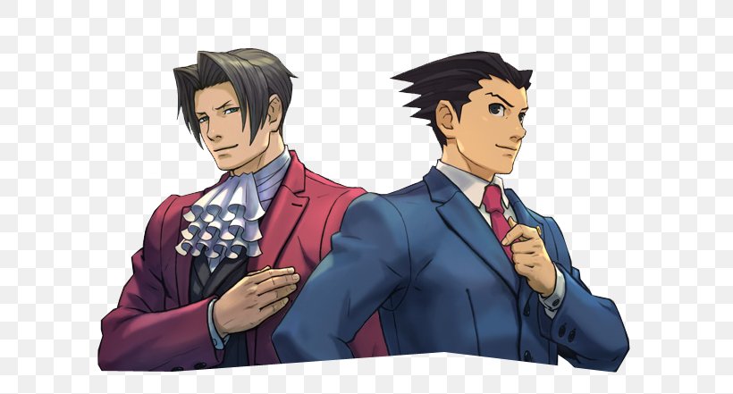 Miles Edgeworth Capcom Ace Attorney Character Prosecutor, PNG, 647x441px, Watercolor, Cartoon, Flower, Frame, Heart Download Free