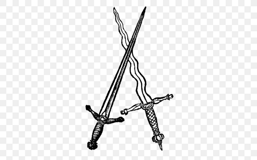 Sword Ski Poles Line Angle White, PNG, 512x512px, Sword, Black And White, Cold Weapon, Ski, Ski Pole Download Free