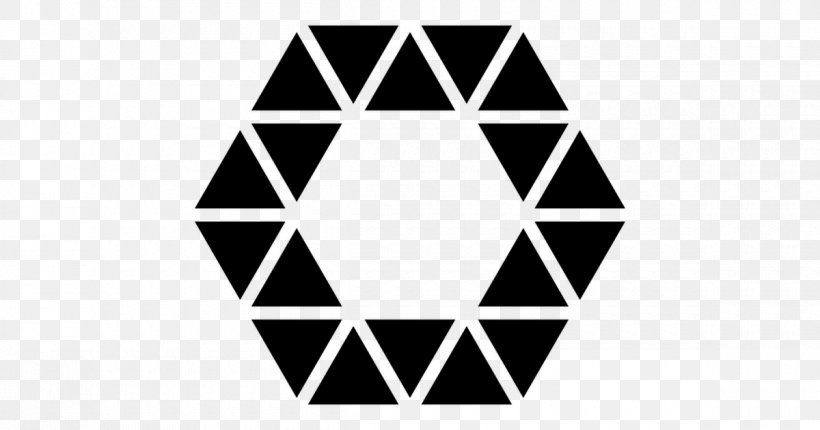 Polygon Hexagon Geometry Triangle, PNG, 1200x630px, Polygon, Black, Black And White, Brand, Geometric Shape Download Free