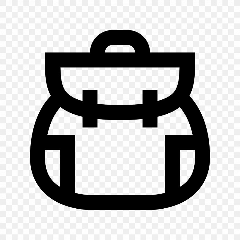 Backpack, PNG, 1600x1600px, Backpack, Black And White, Portable Document Format, Symbol, Text Download Free