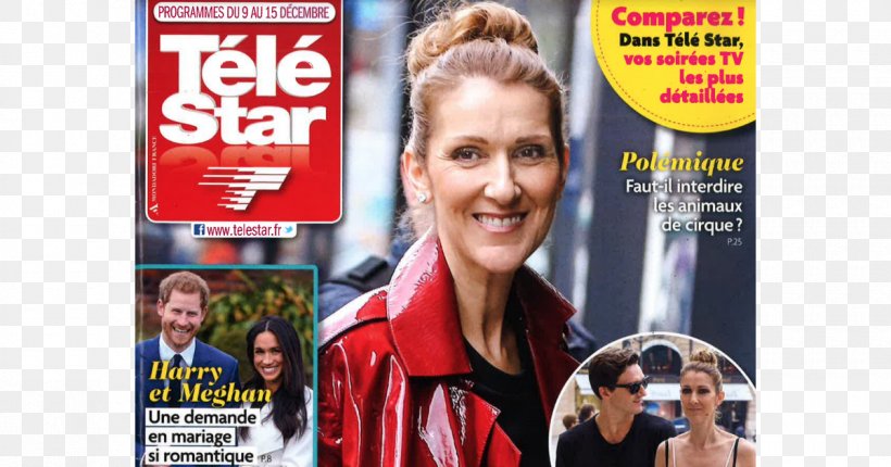 Celine Dion Télé Star Television Magazine December, PNG, 1200x630px, 2017, Celine Dion, Actor, Advertising, Banner Download Free