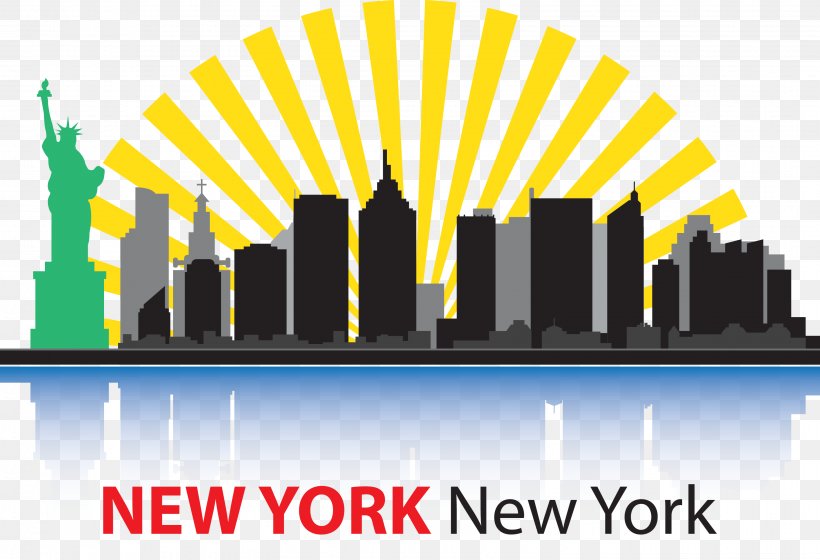New York City Skyline Clip Art, PNG, 3043x2079px, New York City, Black And White, Brand, Building, City Download Free