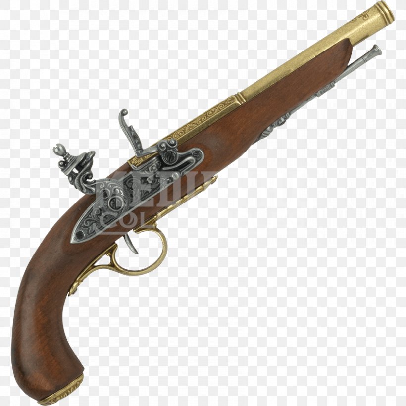 Revolver Flintlock Pistol Sword Firearm, PNG, 850x850px, Watercolor, Cartoon, Flower, Frame, Heart Download Free