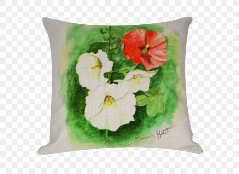 Throw Pillows Cushion Hollyhocks Garden, PNG, 600x600px, Pillow, Centipedes, Cushion, Flower, Flowering Plant Download Free