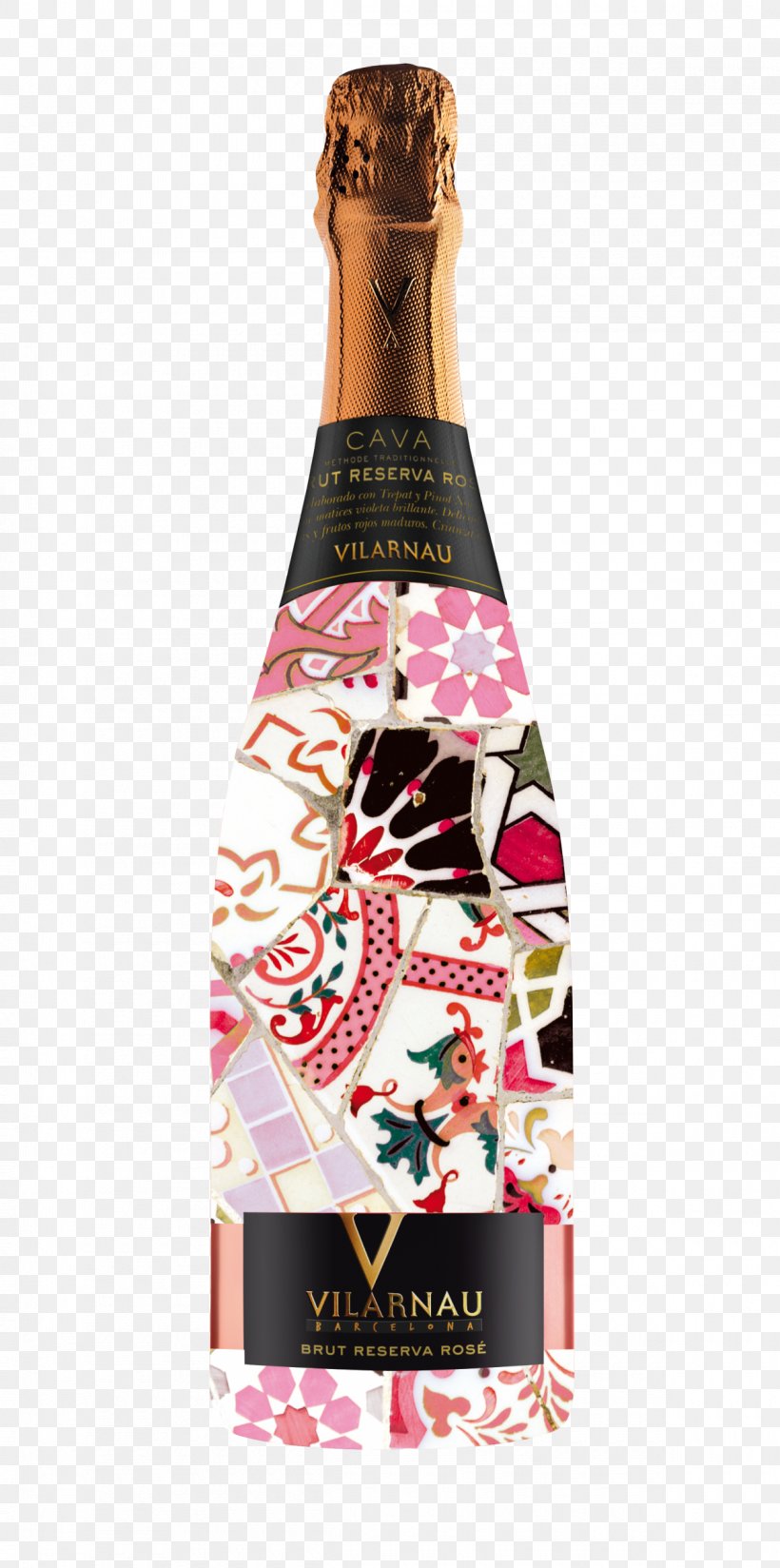 Cava DO Rosé Champagne Sparkling Wine Vilarnau, PNG, 1200x2413px, Cava Do, Alcoholic Beverage, Bottle, Champagne, Common Grape Vine Download Free