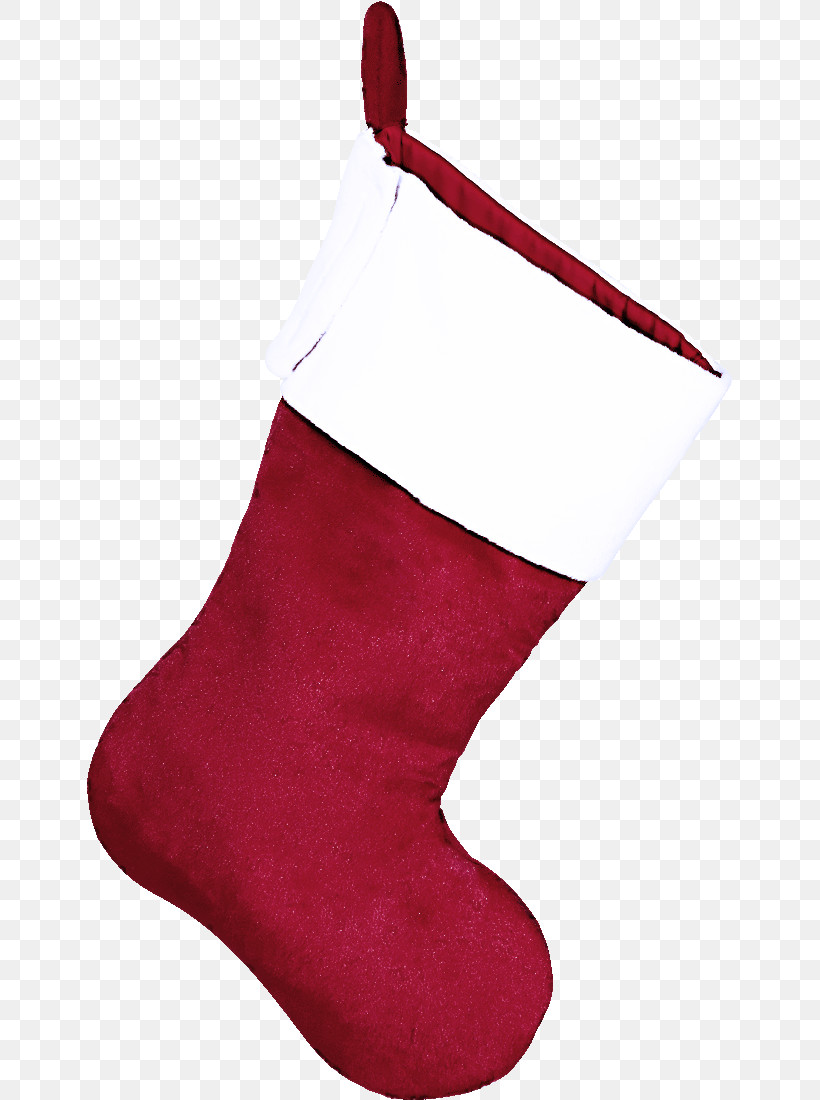 Christmas Stocking, PNG, 646x1100px, Red, Christmas Decoration, Christmas Stocking, Footwear, Interior Design Download Free