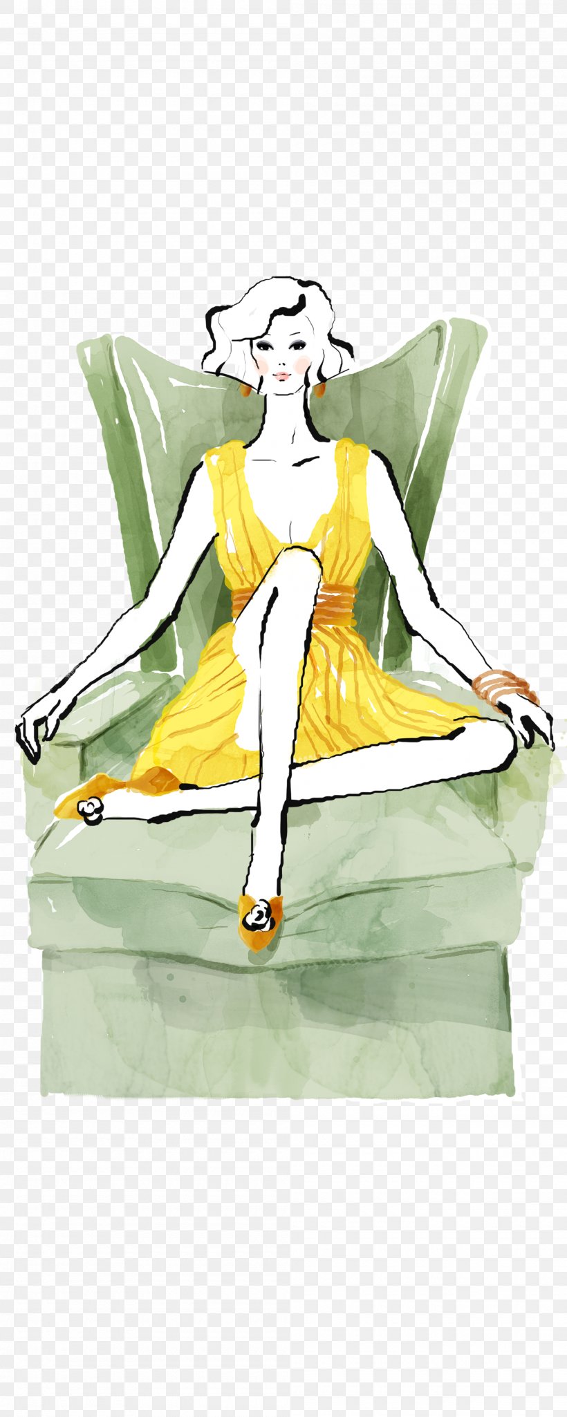 Couch Woman Computer File, PNG, 2000x5000px, Couch, Art, Cartoon, Chair, Costume Design Download Free