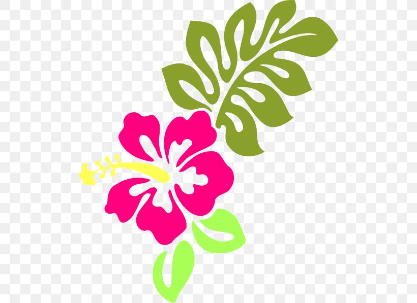Hawaiian Hibiscus Shoeblackplant Clip Art, PNG, 510x597px, Hawaii, Aloha, Artwork, Color, Cut Flowers Download Free