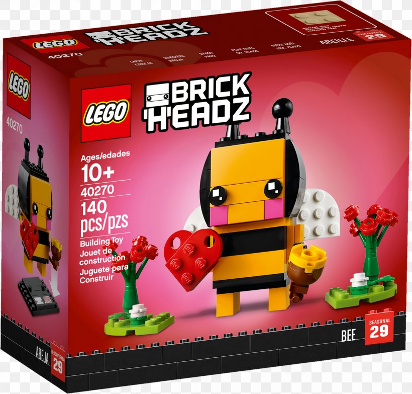 Lego BrickHeadz Valentine's Day LEGO 40201 Valentines Cupid Dog Toy, PNG, 2481x2370px, Watercolor, Cartoon, Flower, Frame, Heart Download Free