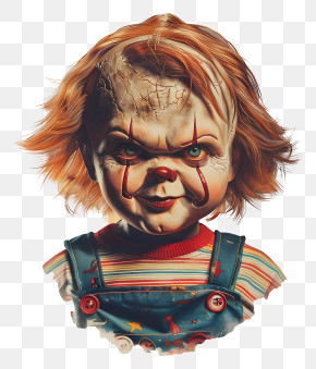 Chucky - Creepy Horror Doll For Halloween PNG