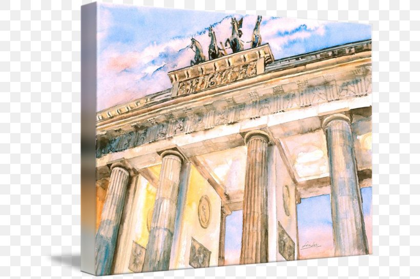 Facade Painting Gallery Wrap Brandenburg Gate Ancient History, PNG, 650x545px, Facade, Ancient Greece, Ancient History, Ancient Roman Architecture, Arch Download Free