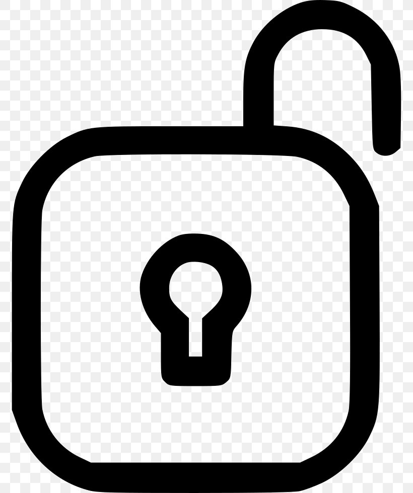 Padlock Line Clip Art, PNG, 774x980px, Padlock, Area, Black And White, Symbol, White Download Free